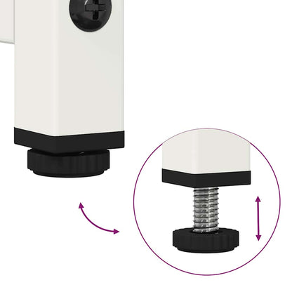 Móvel alto 68x39x111,5 cm aço branco