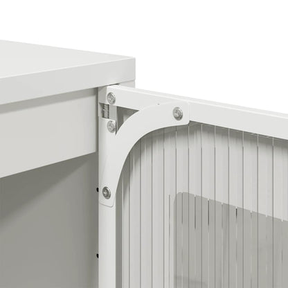 Móvel alto 68x39x111,5 cm aço branco