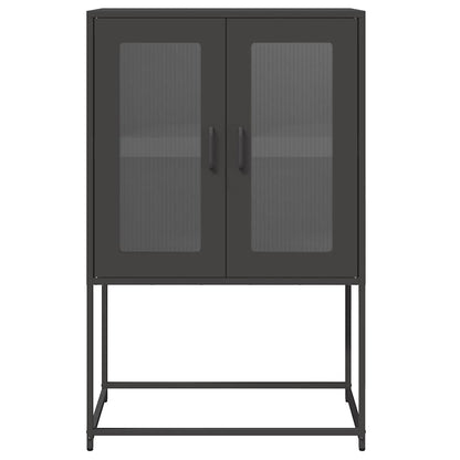 Aparador alto 68x39x107 cm aço preto