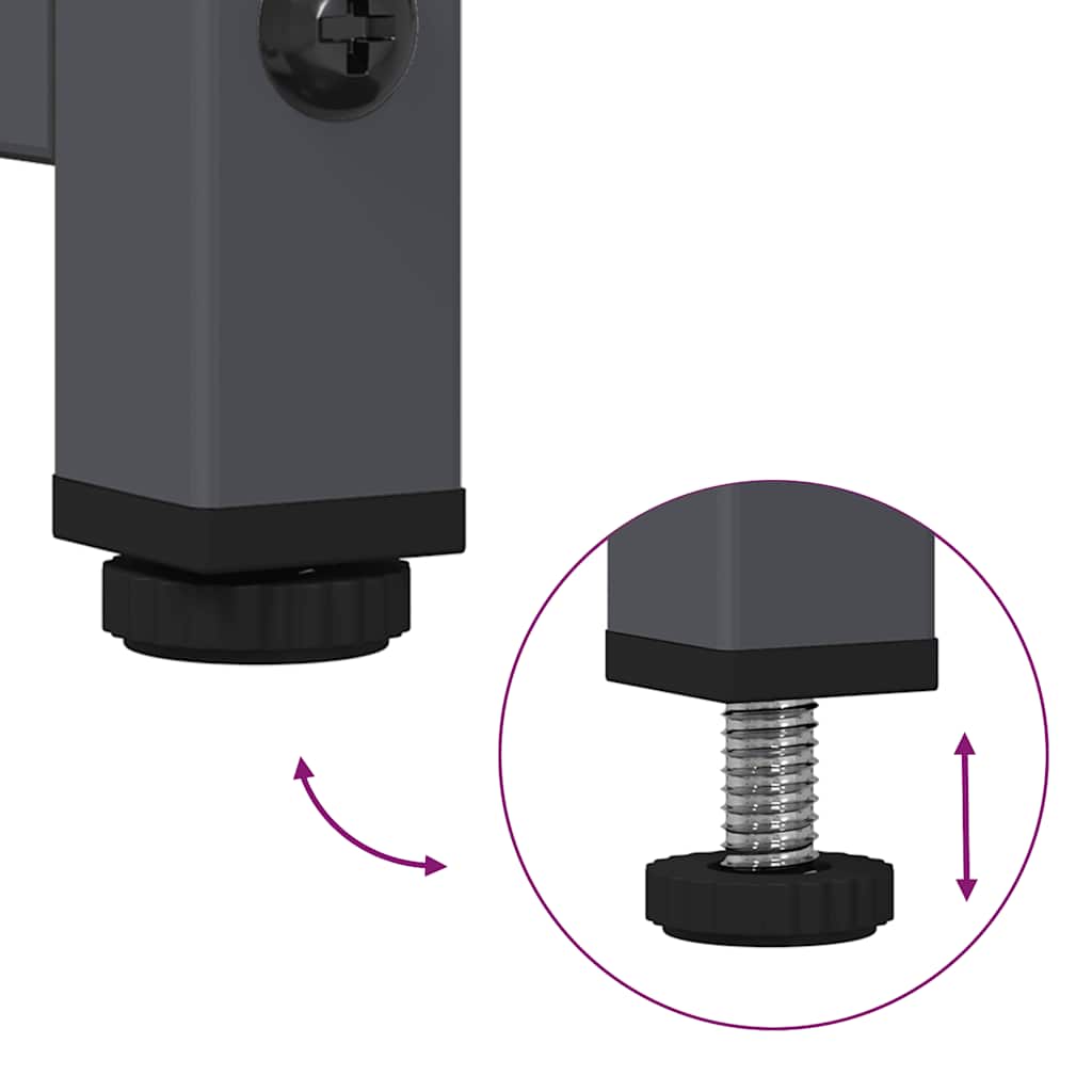 Móvel alto 36x39x123 cm aço laminado a frio antracite