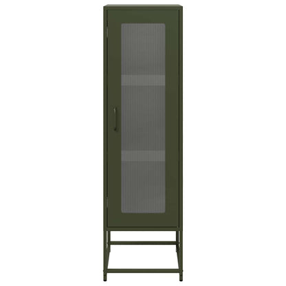 Móvel alto 36x39x123 cm aço laminado a frio verde-azeitona