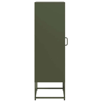 Móvel alto 36x39x123 cm aço laminado a frio verde-azeitona