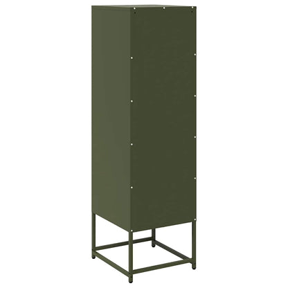 Móvel alto 36x39x123 cm aço laminado a frio verde-azeitona