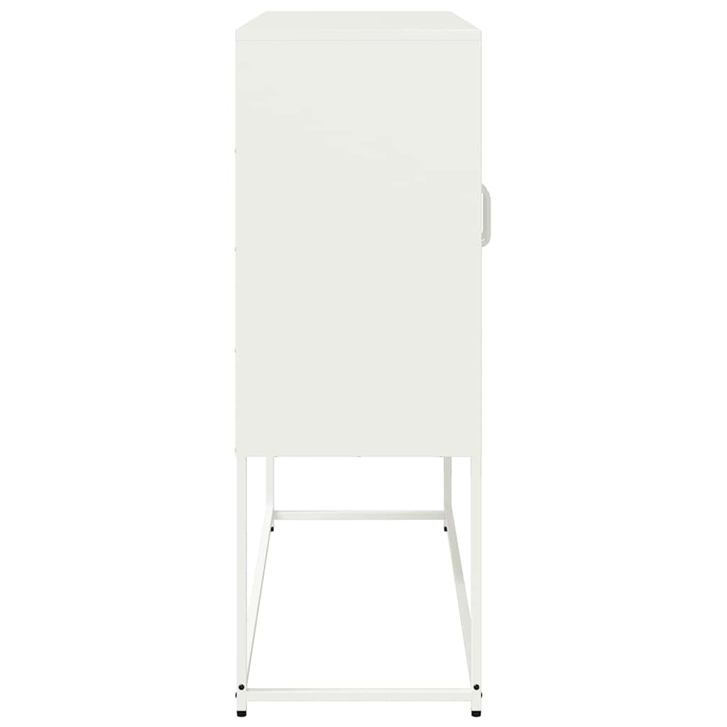 Aparador 100,5x39x107 cm aço laminado a frio branco