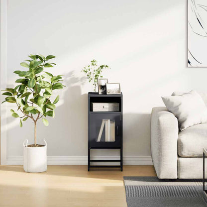 Mesa de cabeceira 36x39x78 cm aço laminado a frio antracite