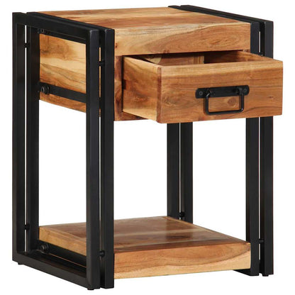 Armário de Cabeceira com gaveta 2 pcs Castanho 40 x 35 x 50 cm