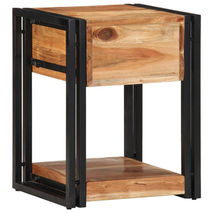 Armário de Cabeceira com gaveta 2 pcs Castanho 40 x 35 x 50 cm