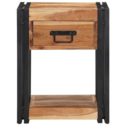 Armário de Cabeceira com gaveta 2 pcs Castanho 40 x 35 x 50 cm