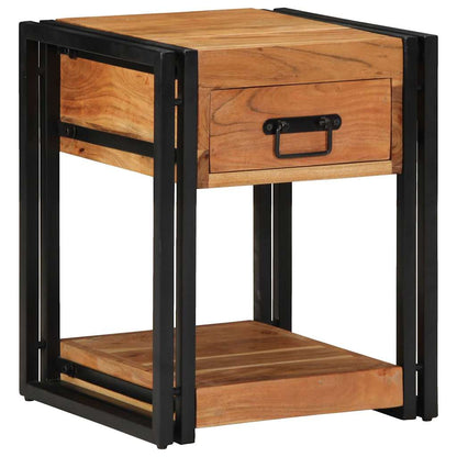 Armário de Cabeceira com gaveta 2 pcs Castanho 40 x 40 x 50 cm