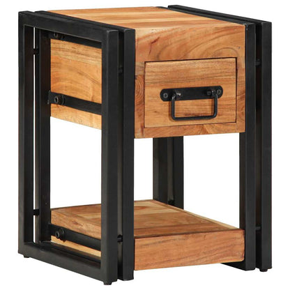 Armário de Cabeceira com gaveta 2 pcs Castanho 30 x 30 x 40 cm