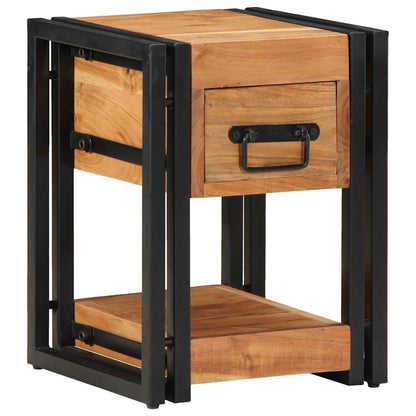 Armário de Cabeceira com gaveta 2 pcs Castanho 30 x 30 x 40 cm