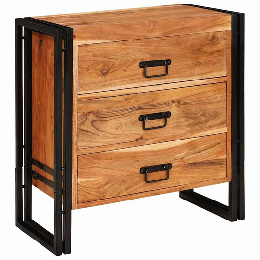Buffet Castanho 66 x 33 x 70 cm Madeira de acácia maciça