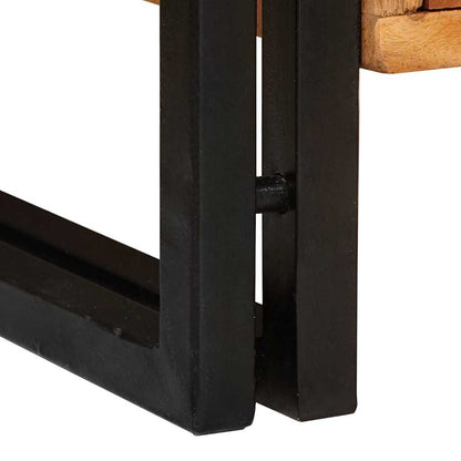 Armário de Sapatos com porta Castanho Madeira de acácia maciça