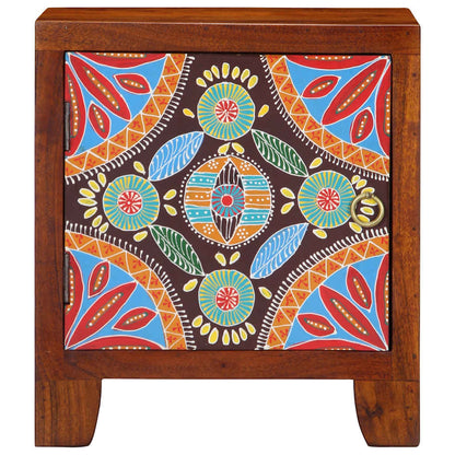 Armário de cabeceira 2 pcs 40x30x45 cm Acácia de madeira maciça