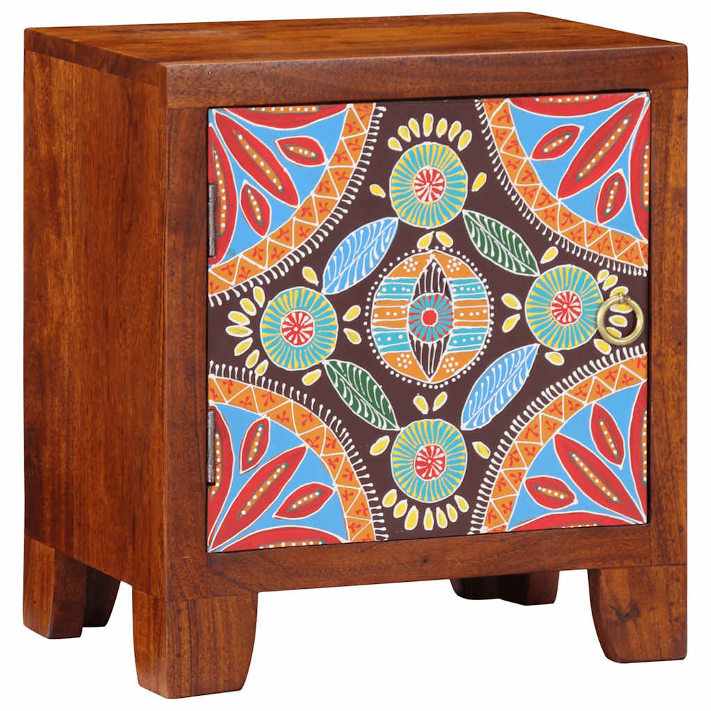 Armário de cabeceira 2 pcs 40x30x45 cm Acácia de madeira maciça