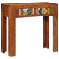 Mesa de consola 80x35x75 cm Madeira maciça Acácia