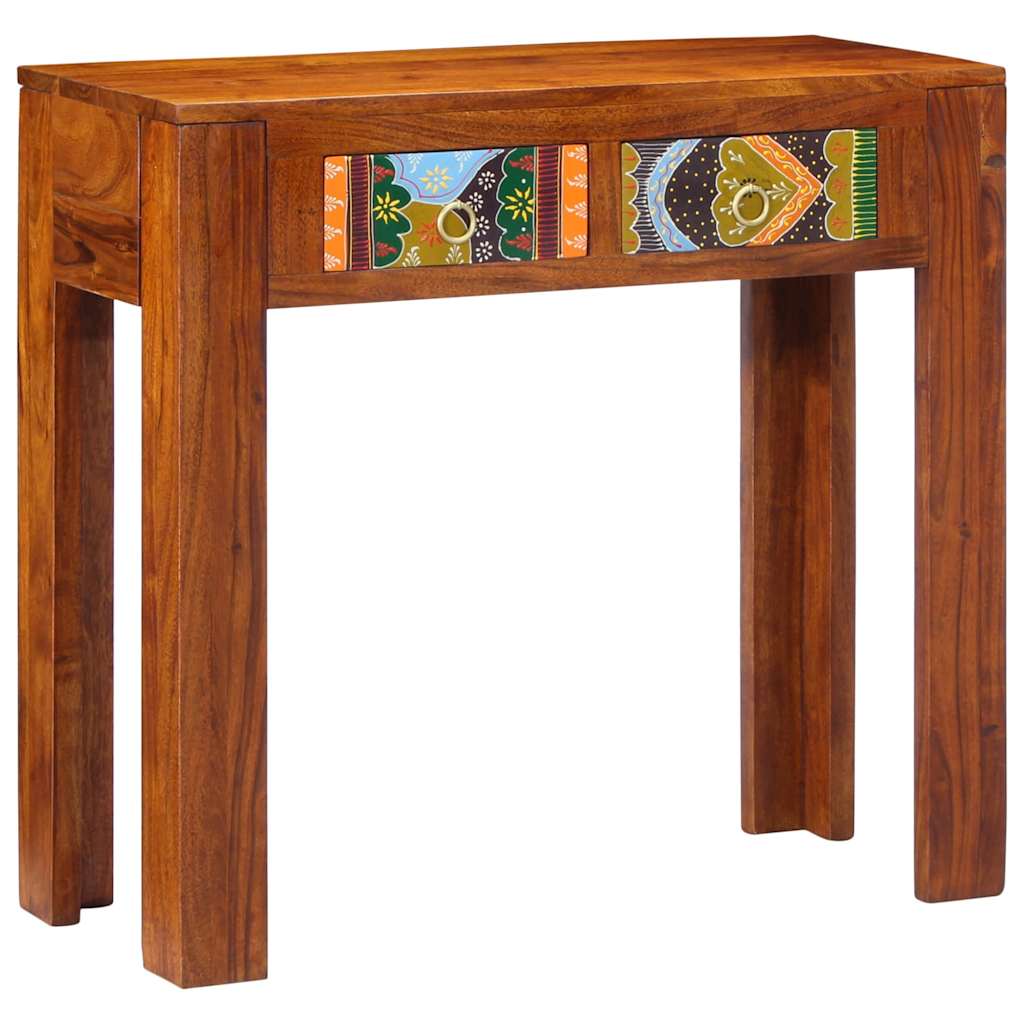 Mesa de consola 80x35x75 cm Madeira maciça Acácia