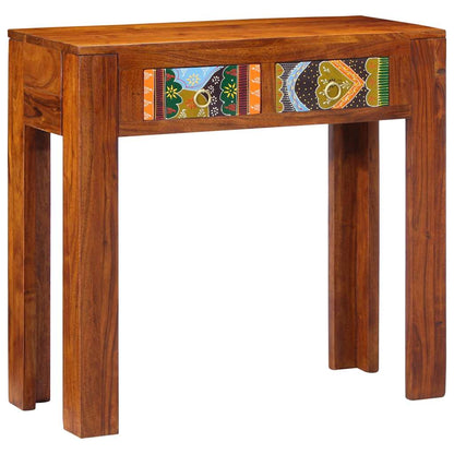 Mesa de consola 80x35x75 cm Madeira maciça Acácia
