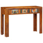 Mesa consola 110x35x75 cm madeira de acácia maciça