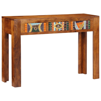 Mesa consola 110x35x75 cm madeira de acácia maciça