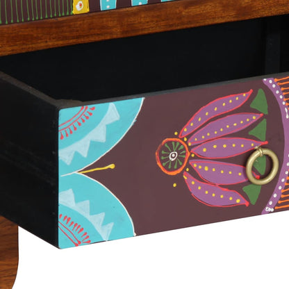 Aparador multicor 50x35x60 cm madeira de acácia maciça