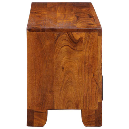Móvel de TV multicor 110x30x40 cm madeira de acácia maciça