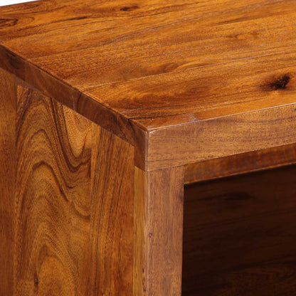 Móvel de TV multicor 110x30x40 cm madeira de acácia maciça