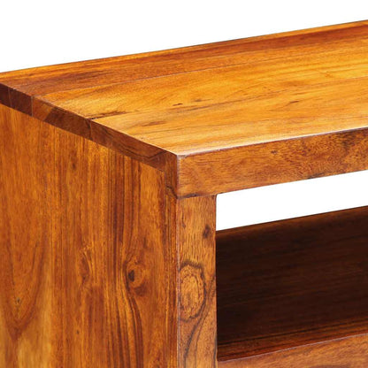 Armário de TV para parede 90x30x30 cm madeira acácia maciça