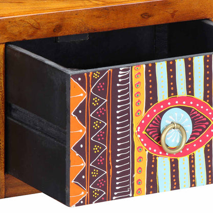 Armário de Cabeceira com gaveta 2 pcs Castanho 35 x 30 x 22 cm