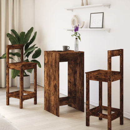 Mesa de bar 51x50x103,5 cm derivados de madeira carvalho fumado