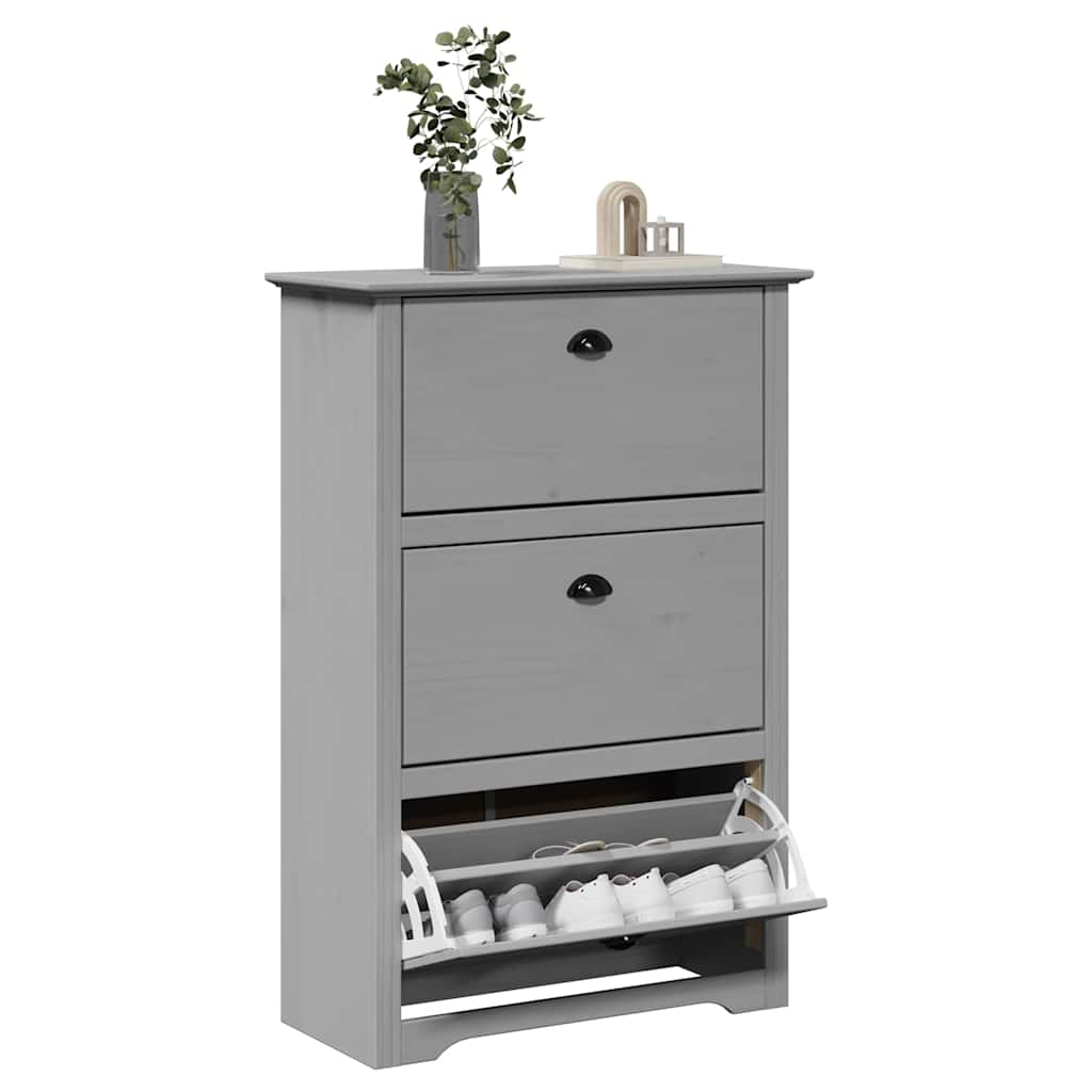 Sapateira BODO 80x35x118 cm cinzento