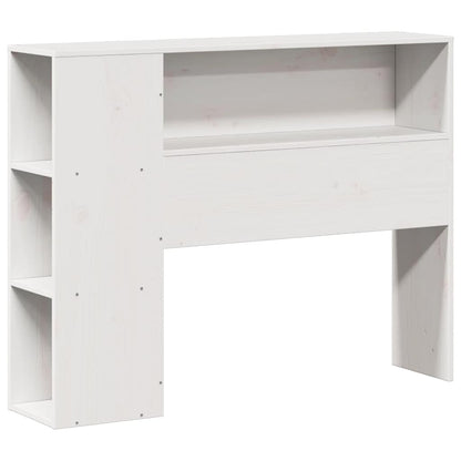 Cabeceira com arrumação 100 cm madeira de pinho maciça branco