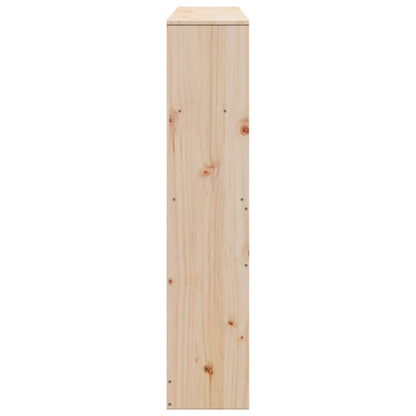 Cabeceira com arrumação 140 cm madeira de pinho maciça
