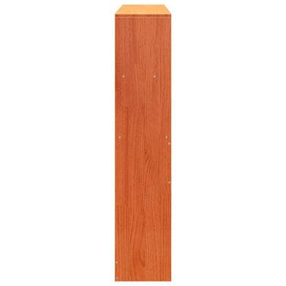 Cabeceira com arrumação 135 cm pinho maciço castanho-mel