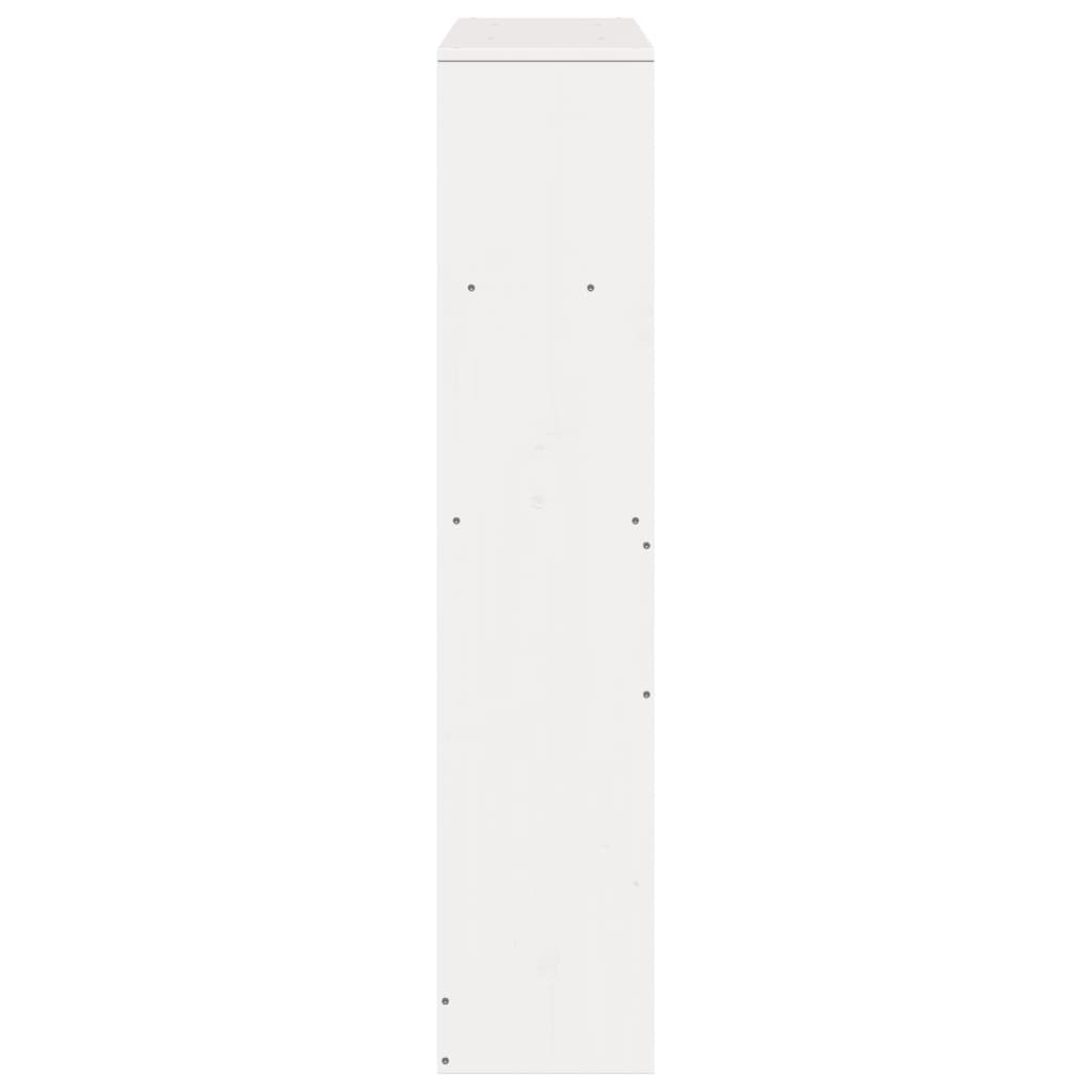 Cabeceira com arrumação 90 cm madeira de pinho maciça branco