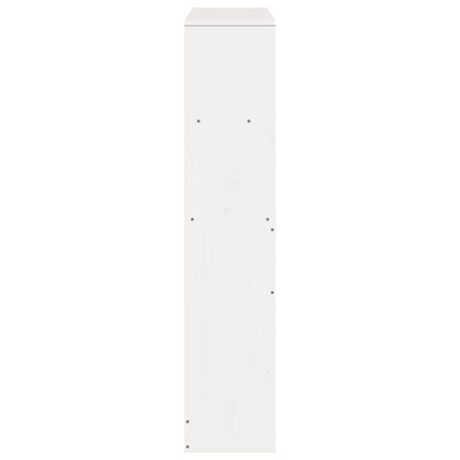 Cabeceira com arrumação 90 cm madeira de pinho maciça branco