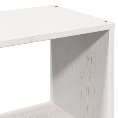 Cabeceira com arrumação 90 cm madeira de pinho maciça branco