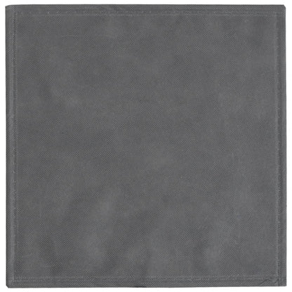Caixas de arrumação dobráveis 10 pcs 32x32x32 cm TNT cinzento