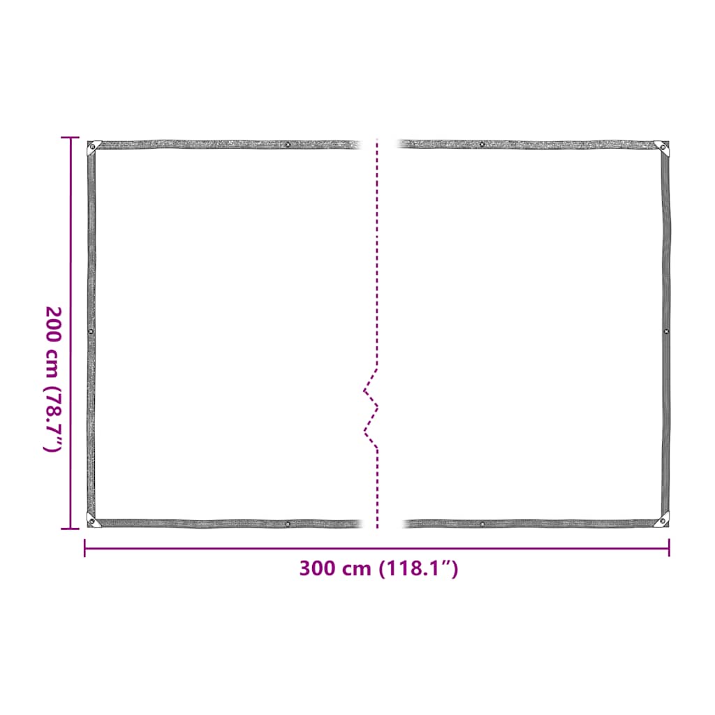 Cobertura Vegetal com Ilhós 2x3 m Polietileno