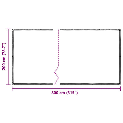 Cobertura Vegetal com Ilhós 2x8 m Polietileno