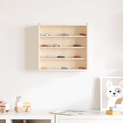 Vitrine de colecionador de madeira com portas 40x8,5x37 cm