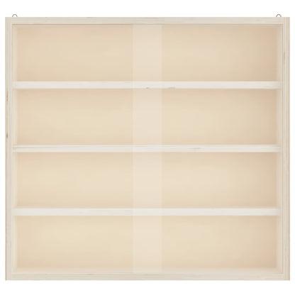 Vitrine de colecionador de madeira com portas 40x8,5x37 cm