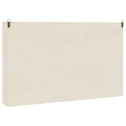 Vitrine de colecionador de madeira com portas 60x8,5x37cm