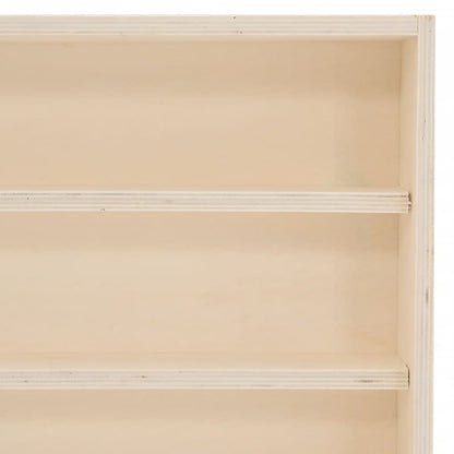 Vitrine de colecionador de madeira com portas 80x8,5x37cm