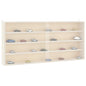 Vitrine de colecionador de madeira com portas 80x8,5x37cm
