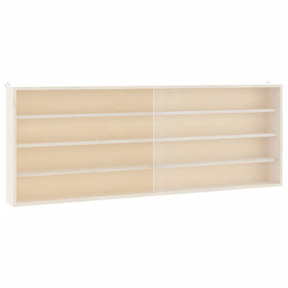 Vitrine de colecionador de madeira com portas 100x8,5x37 cm