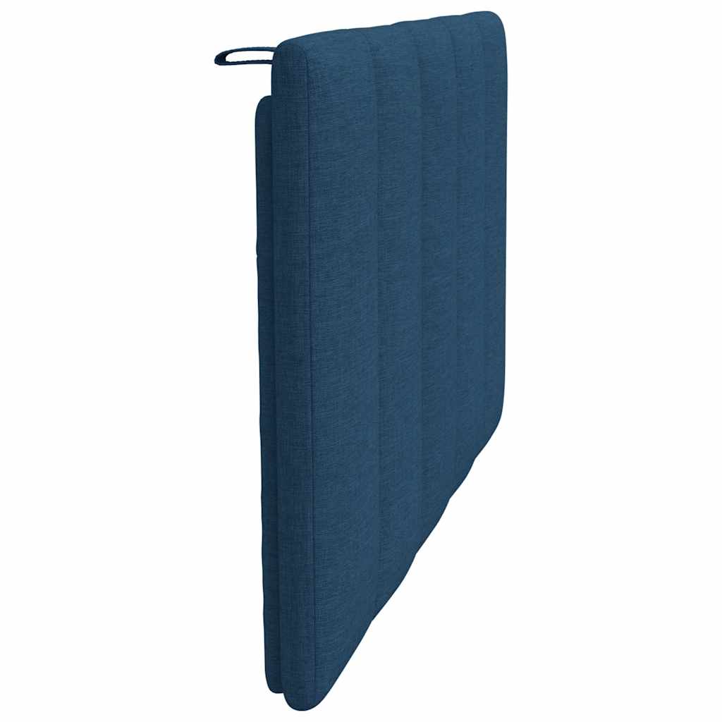 Almofadão de cabeceira Hanko 80 cm tecido azul