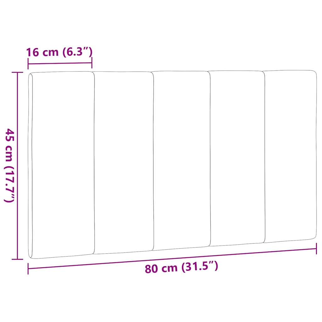 Almofadão de cabeceira Hanko 80 cm tecido azul