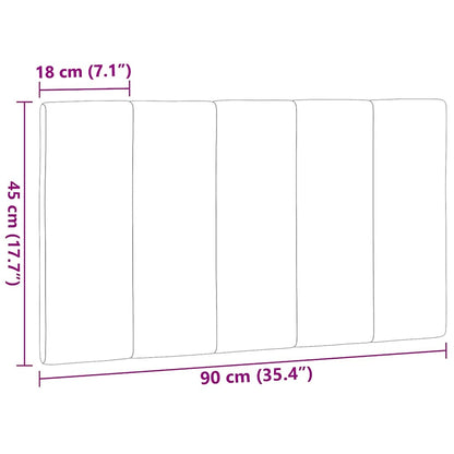 Almofadão de cabeceira Hanko 90 cm tecido azul