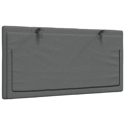 Almofadão de cabeceira Hanko 100 cm tecido cinzento-escuro